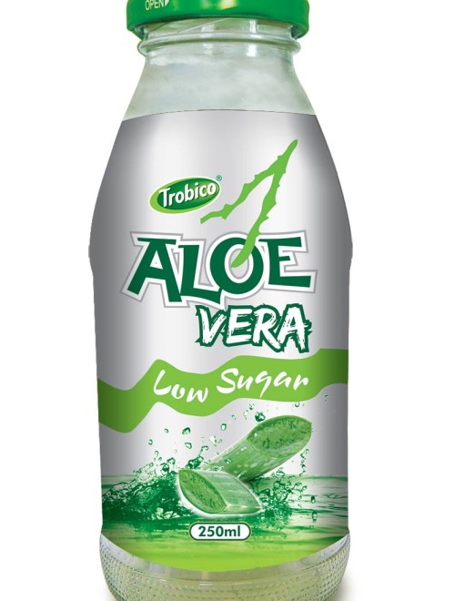 672 Trobico Aloe vera low sugar glass bottle 250ml